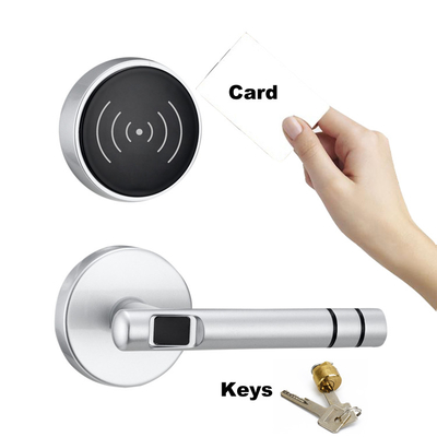 قفل درب الکترونیکی بدون کلید RFID 4.8 ولت 4AA قلیایی با کارت کلید
