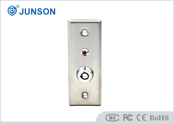 دکمه خروجی باریک درب خروجی از فولاد ضد زنگ 115*40 میلی متر با کلید LED