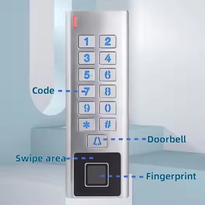 تویا اپلیکیشن قاب فلزی ضد آب وای فای RFID قفل هوشمند کنترل دسترسی اثر انگشت