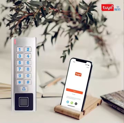 تویا اپلیکیشن قاب فلزی ضد آب وای فای RFID قفل هوشمند کنترل دسترسی اثر انگشت