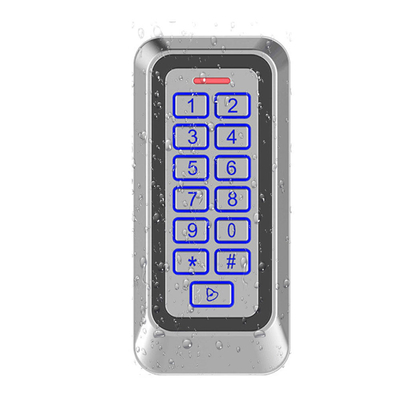 قاب فلزی درب IP67 EM / MF کارت کنترل دسترسی با صفحه کلید روشن