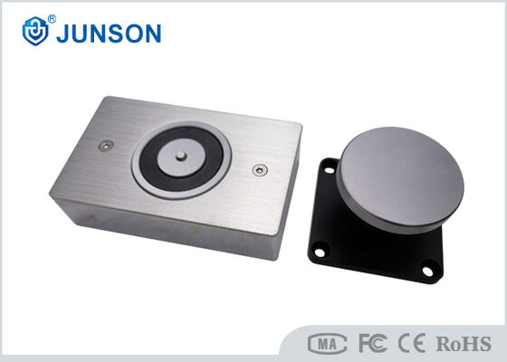 نگهدارنده درب الکترومغناطیسی استیل ضد زنگ 304 با دکمه رهاسازی دستی برای عملکرد 12 ولت/24 ولت DC