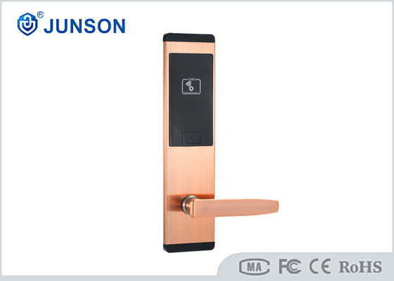 قفل هتل RFID فولادی ضد زنگ با زمان شروع 1 ثانیه و ظرفیت 200 کارت مهمان برای سیستم ورودی بدون کلید
