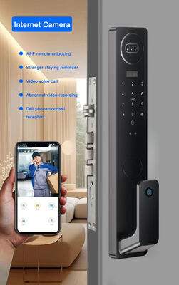3D Facial Recognition Fully Automatic Smart Door Lock With 4.5 Inch Display & Video Doorbell