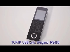 آبپاش IP66 کنترل دسترسی اثر انگشت TCP IP 12V RS485 محفظه فلزی